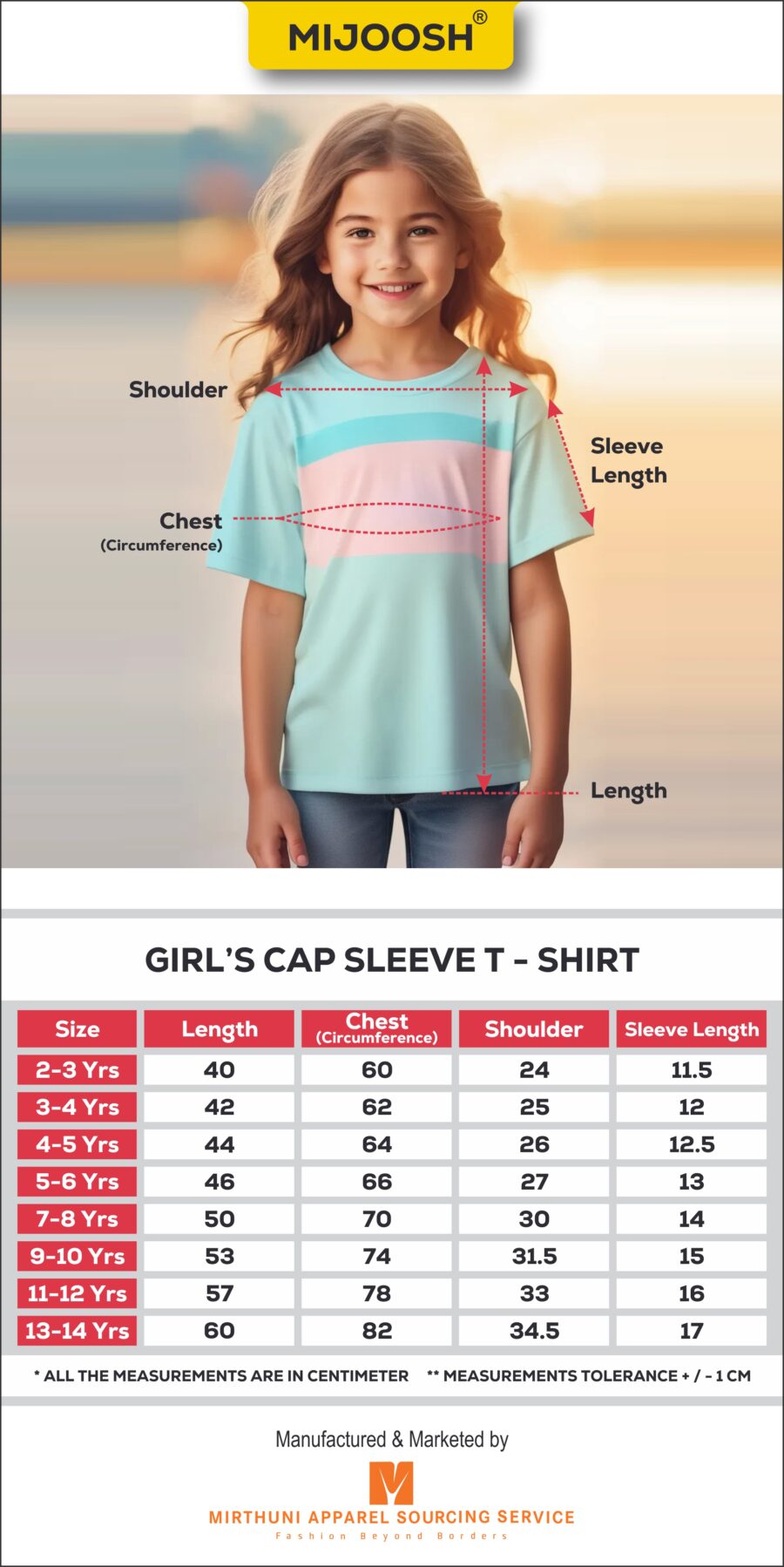 girls spec capri sleeve t shirt