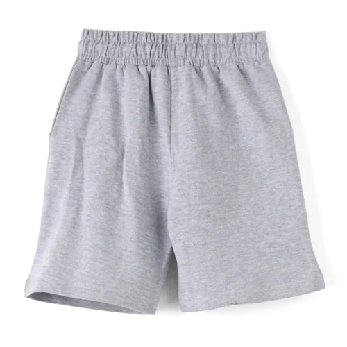 Boys Cotton Shorts with Dino Crossing Print | Grey Heather | Ages 2-6 | Mijoosh