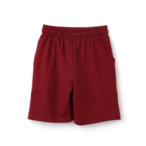 Boys Cotton Shorts with Mini Digger Print | Winery Red | Ages 2-6 | Mijoosh