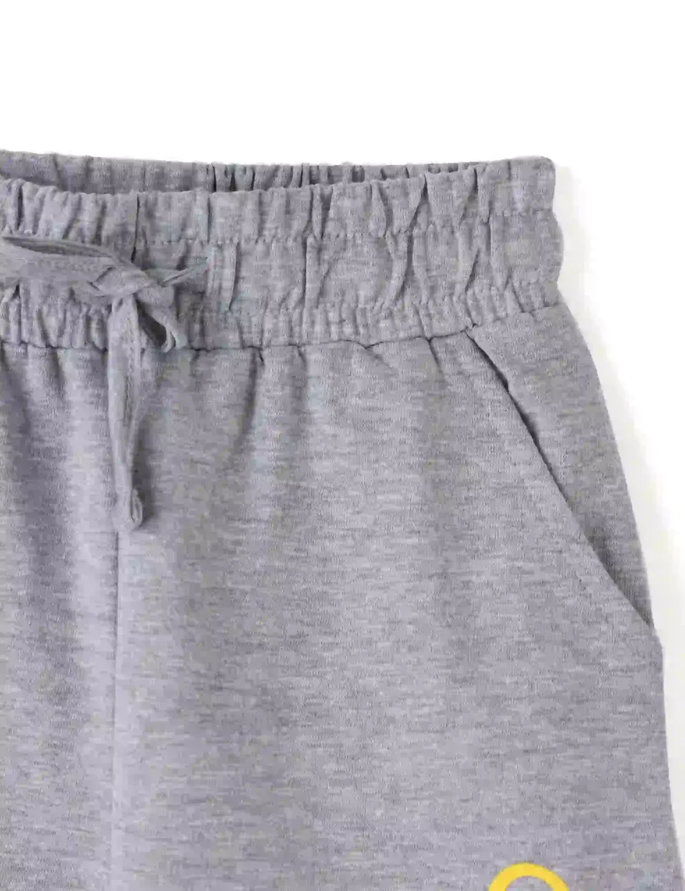 Boys Cotton Shorts with Peanut Monkey Print | Grey Heather | Ages 2-6 | Mijoosh