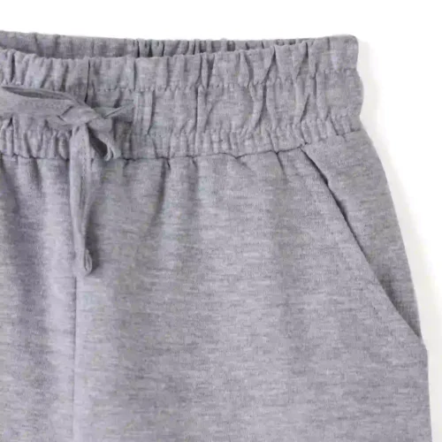 Boys Cotton Shorts with Peanut Monkey Print | Grey Heather | Ages 2-6 | Mijoosh