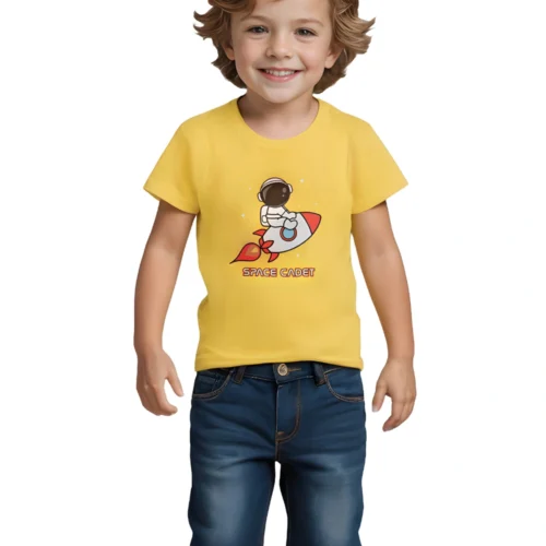 Boys Cotton T-Shirt | Space Cadet | Dandelion | 2-6Y