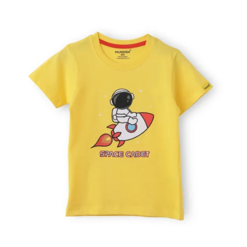 Boys Cotton T-Shirt | Space Cadet | Dandelion | 2-6Y