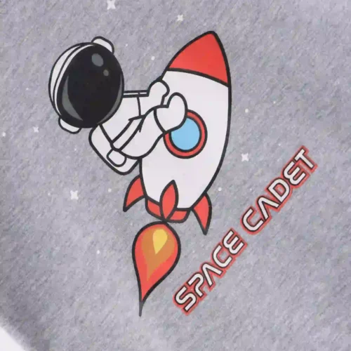 Boys Cotton T-Shirt | Space Cadet | Grey Heather | 2-6Y