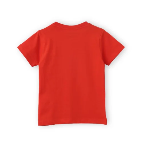 Boys Cotton T-Shirt | Joystick Gamer | Fiery Red | 2-6Y