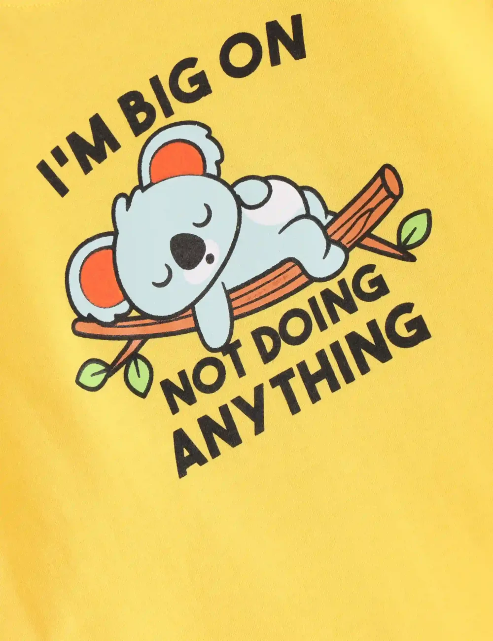 Boys Cotton T-Shirt | Not Doing Anything | Dandelion | 2-6Y