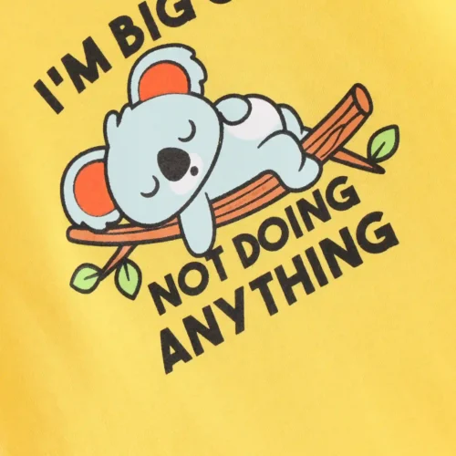 Boys Cotton T-Shirt | Not Doing Anything | Dandelion | 2-6Y