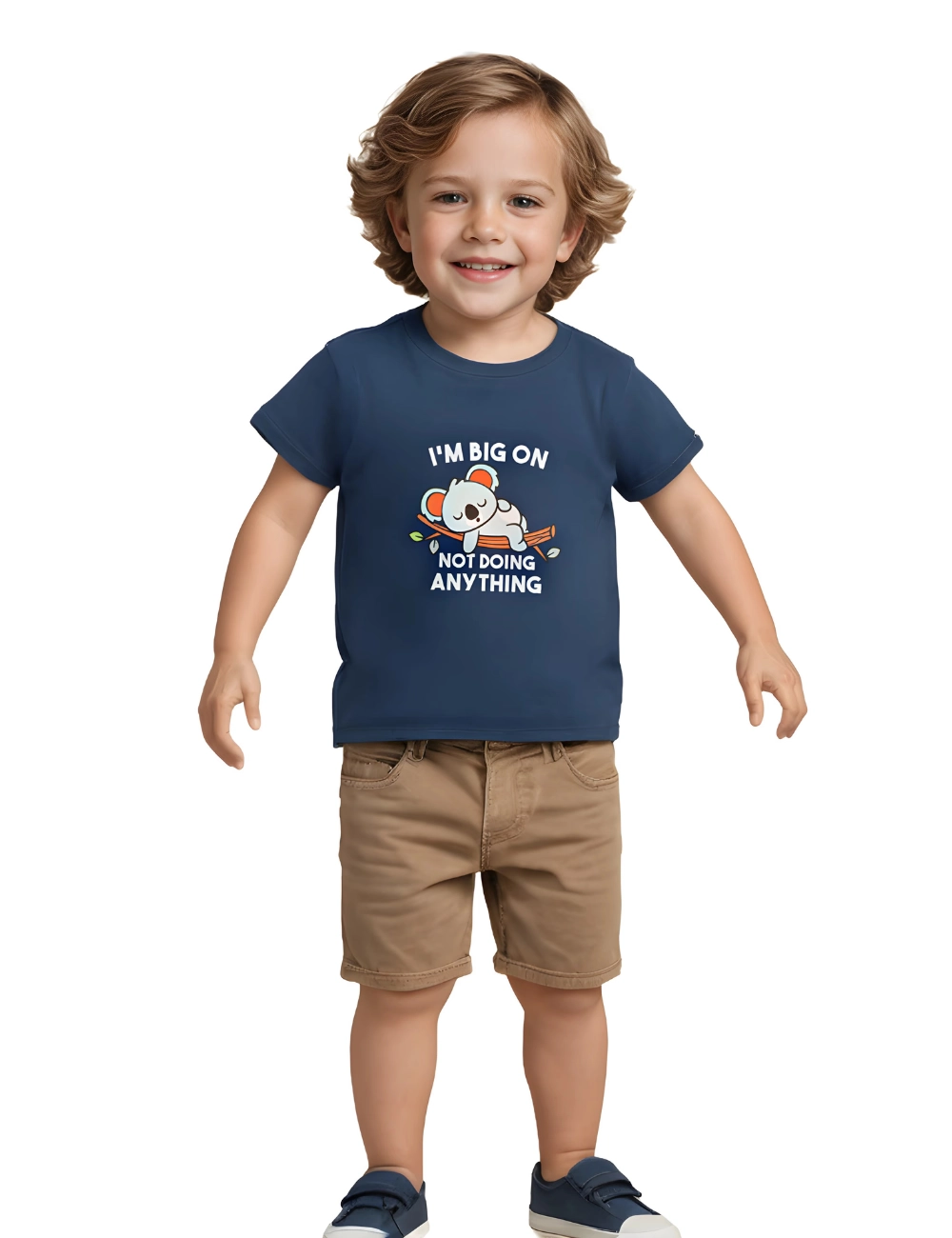 Boys Cotton T-Shirt | Solid Tee | Estate Blue | 2-6Y