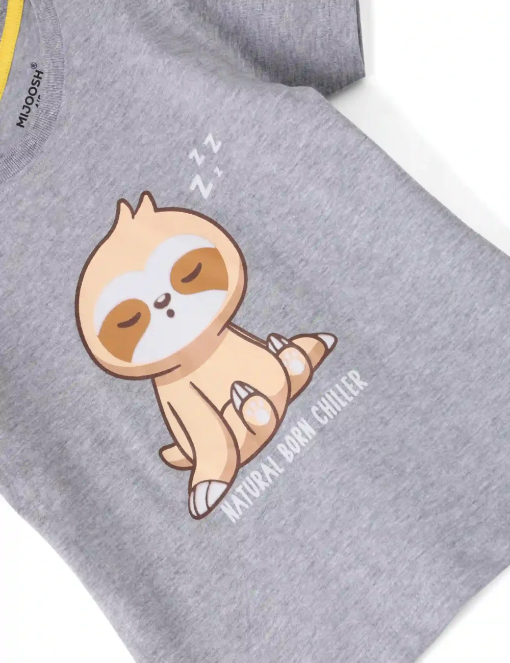 Boys Cotton T-Shirt | Born Chiller | Grey Heather | 2-6Y