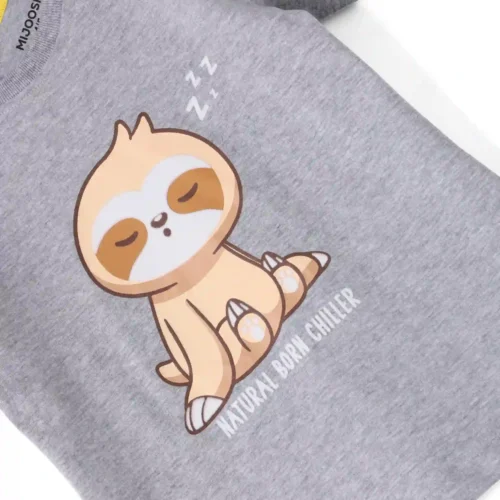 Boys Cotton T-Shirt | Born Chiller | Grey Heather | 2-6Y