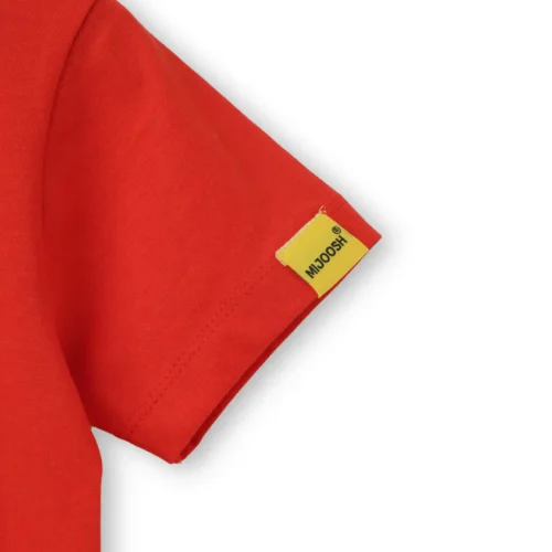 Boys Cotton T-Shirt | Lil Cool Dino | Fiery Red | 2-6Y