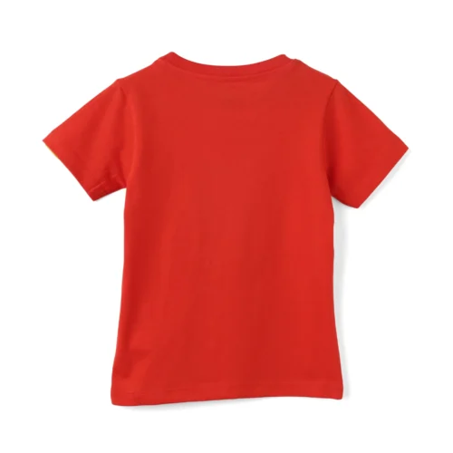 Boys Cotton T-Shirt | Lil Cool Dino | Fiery Red | 2-6Y