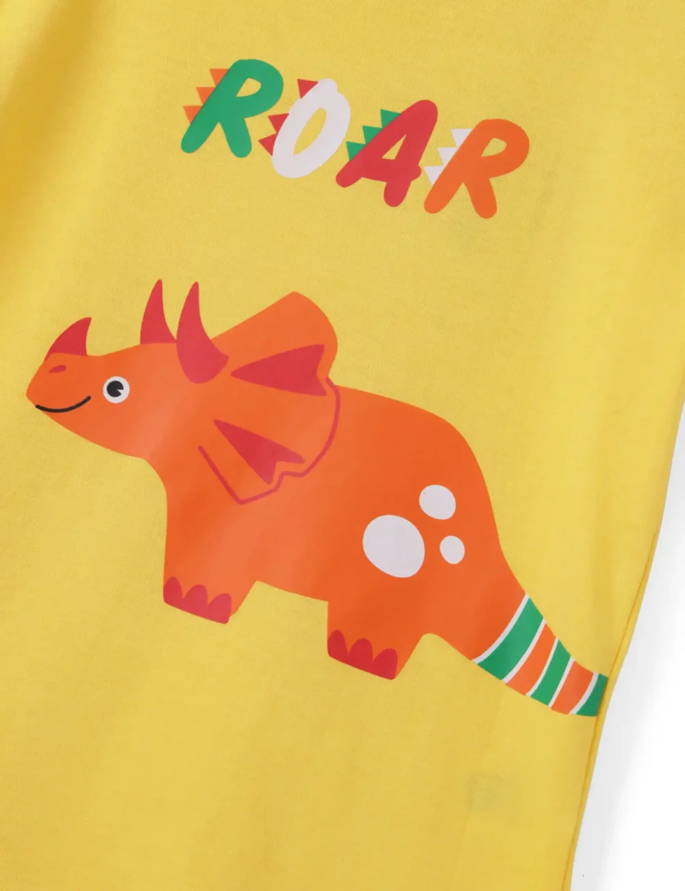 Boys Cotton T-Shirt | Roar Dino | Dandelion | 2-6Y