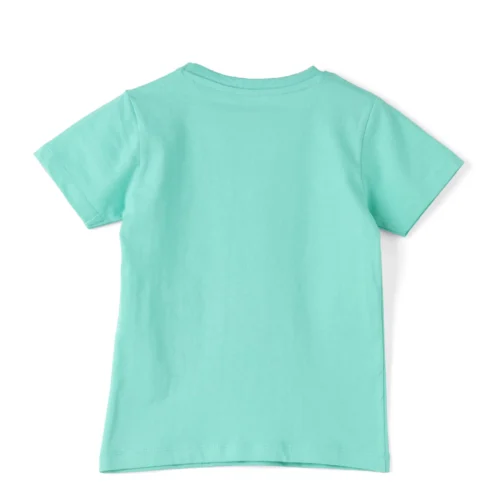 Boys Cotton T-Shirt | Rock Star | Biscay Green | 2-6Y