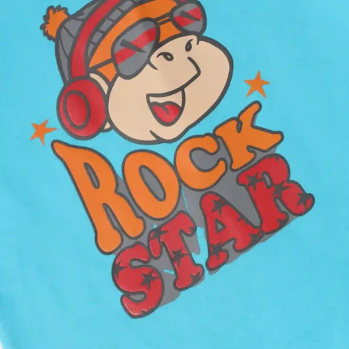 Boys Cotton T-Shirt | Rock Star | Scuba Blue | 2-6Y