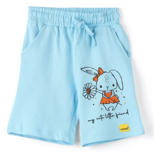 Girls Cotton Shorts | My Cute Friend | Blue | 2-6Y