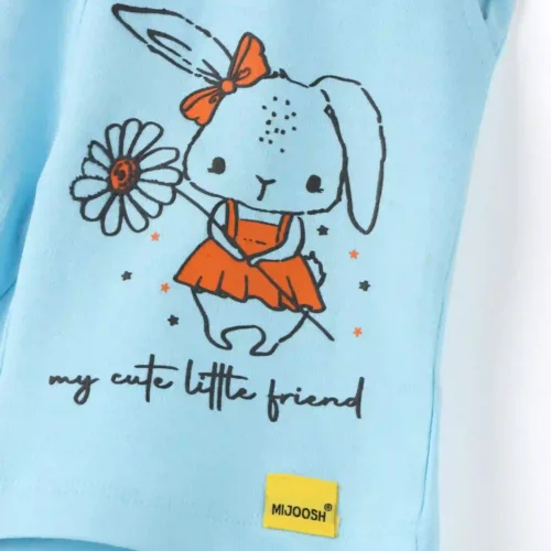 Girls Cotton Shorts | My Cute Friend | Blue | 2-6Y