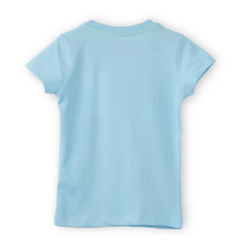 Girls Cotton T-Shirt | Cute Unicorn | Atomizer Blue | 2-6Y