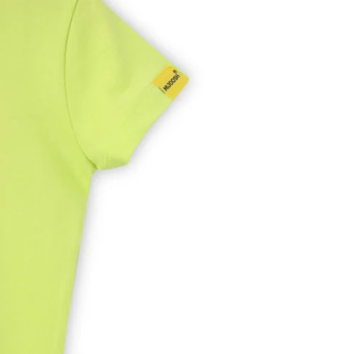 Girls Cotton T-Shirt | Donut | Acid Lime Green | 2-6Y