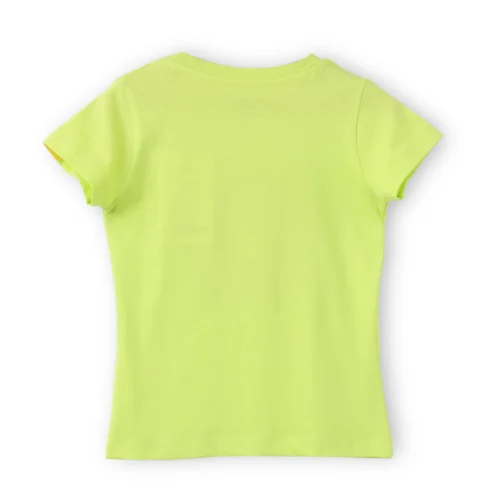 Girls Cotton T-Shirt | Donut | Acid Lime Green | 2-6Y