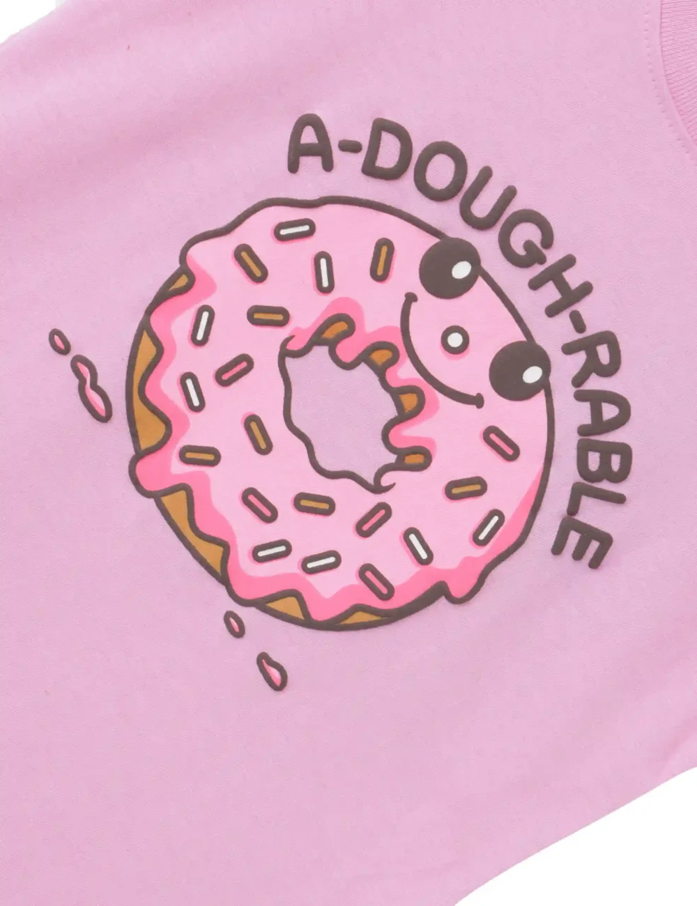 Girls Cotton T-Shirt | Donut | Bon Bon Pink | 2-6Y