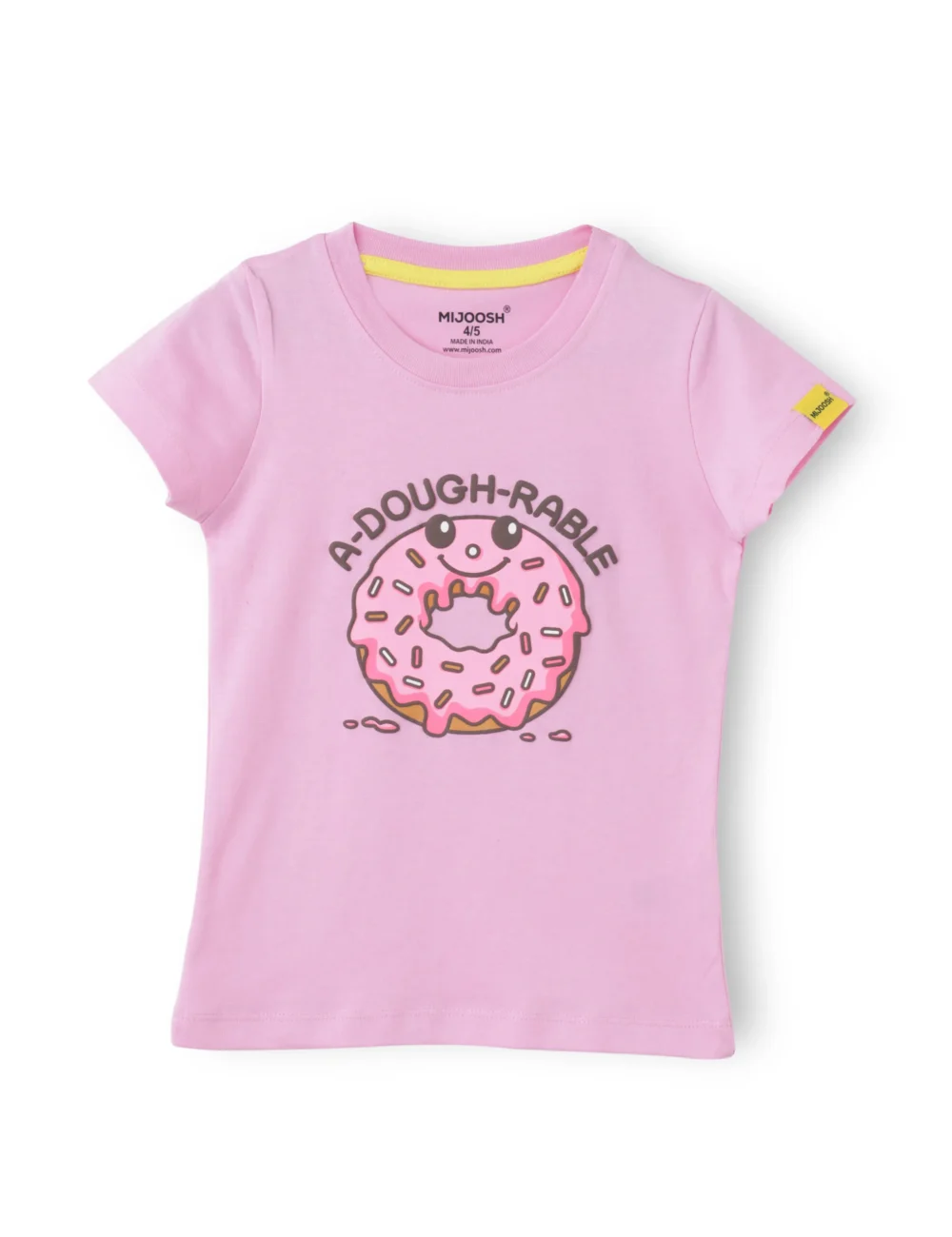 Girls Cotton T-Shirt | Donut | Bon Bon Pink | 2-6Y