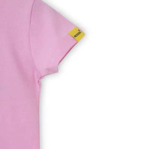 Girls Cotton T-Shirt | Rainbow Cloud | Bon Bon Pink | 2-6Y