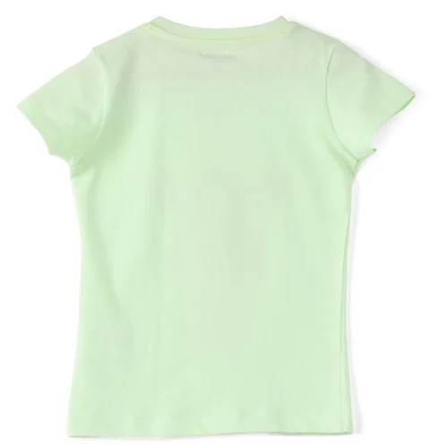 Girls Cotton T-Shirt | Giraffe | Patina Green | 2-6Y