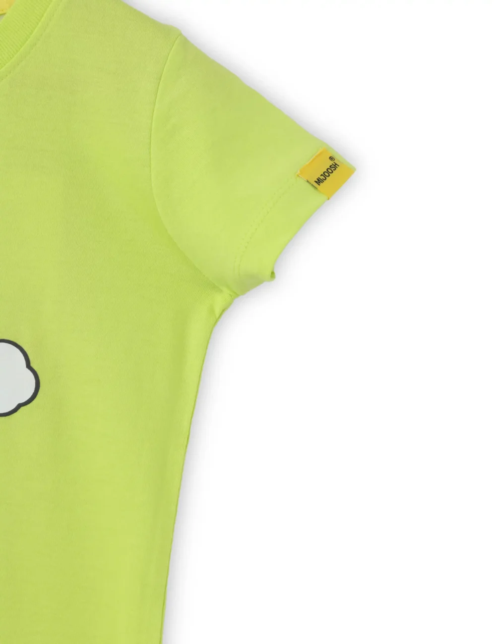 Girls Cotton T-Shirt | Baby Elephant | Acid Lime Green | 2-6Y