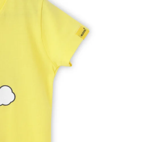 Girls Cotton T-Shirt | Baby Elephant | Blazing Yellow | 2-6Y