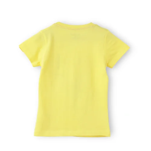 Girls Cotton T-Shirt | Baby Elephant | Blazing Yellow | 2-6Y
