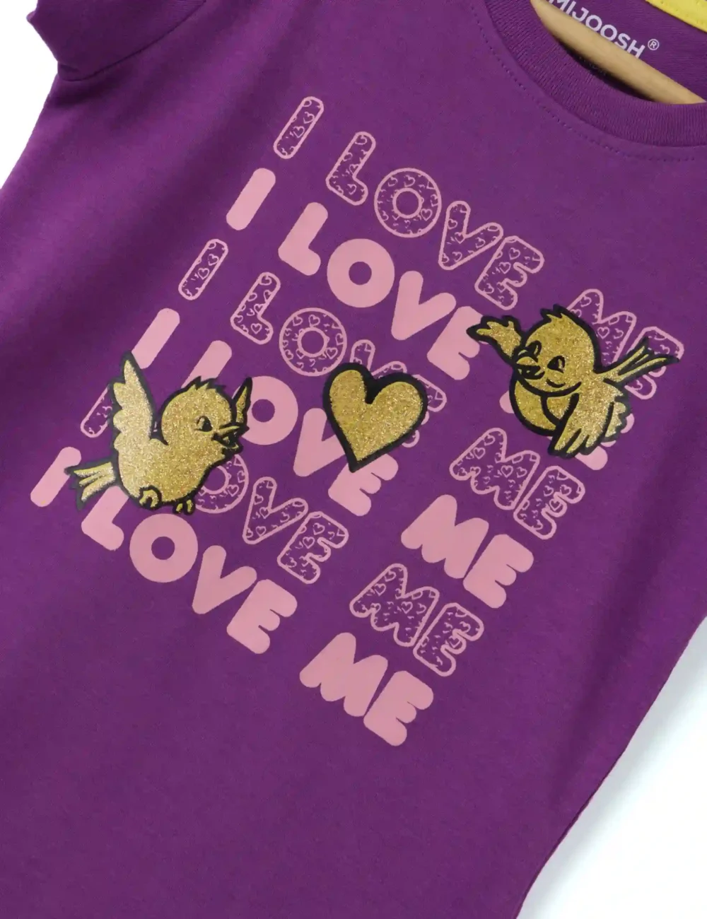 Girls Cotton T-Shirt | Love Tweety | Violet Grape | 2-6Y