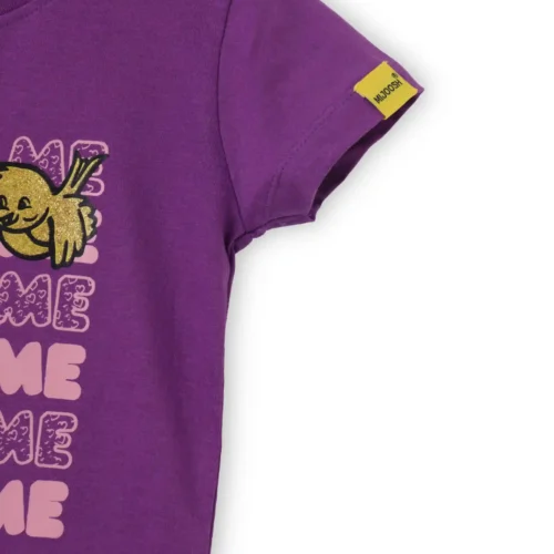 Girls Cotton T-Shirt | Love Tweety | Violet Grape | 2-6Y