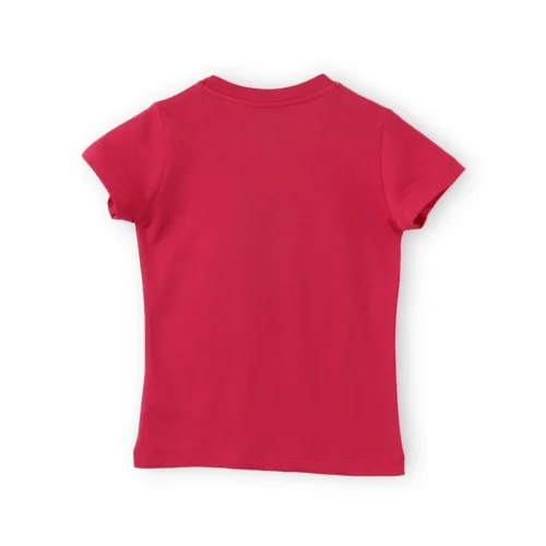 Girls Cotton T-Shirt | Love Ice Creams | Bright Rose Pink | 2-6Y