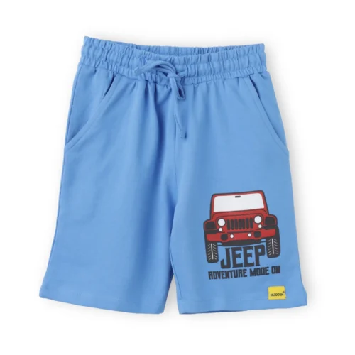 Boys Cotton Shorts | Adventure Jeep | All Aboard Blue | 7-14Y