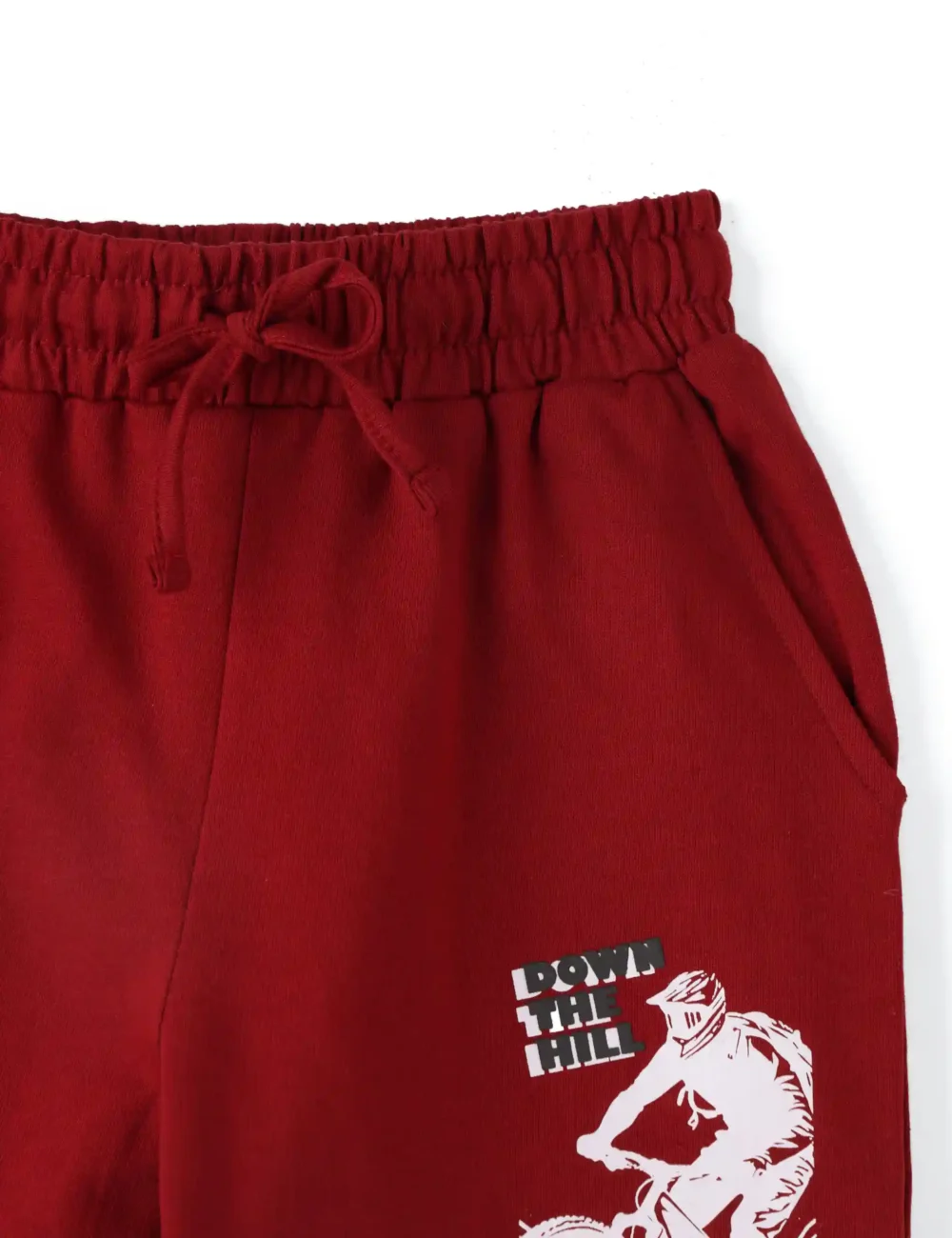 Boys Cotton Shorts | Mountain Bike | Winery Red | 7-14Y