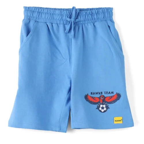 Boys Cotton Shorts | Hawks Eagle | All Aboard Blue | 7-14Y