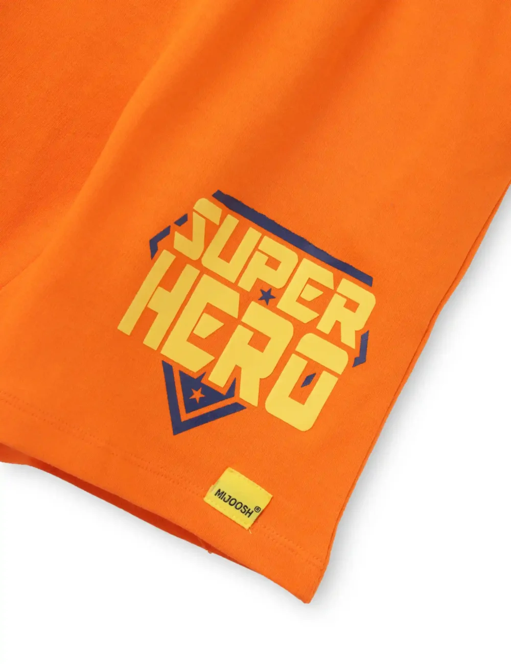 Boys Cotton Shorts | Super Hero | Scarlet Ibis Orange | 7-14Y