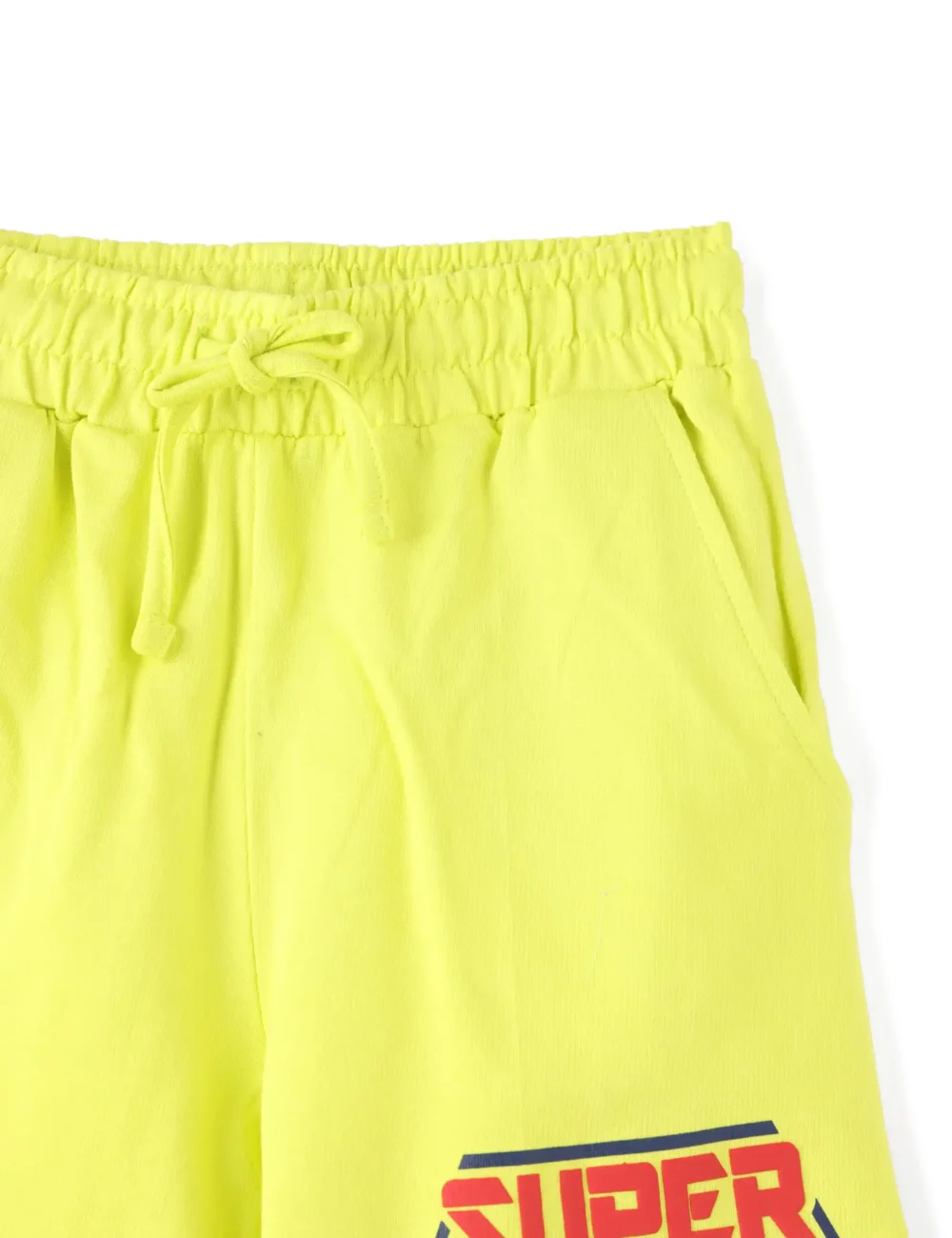 Boys Cotton Shorts | Super Hero | Sulphur Spring Lime | 7-14Y