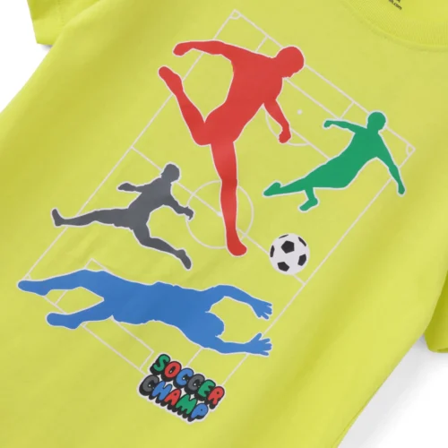 Boys Cotton T-Shirt | Soccer Camp | Sulphur Spring Lime | 7-14Y