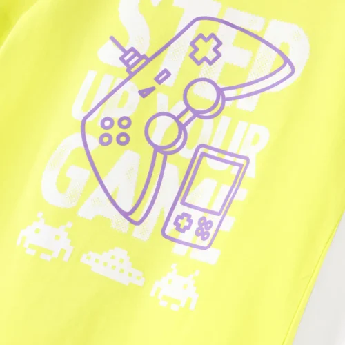 Boys Cotton T-Shirt | Step Your Game | Sulphur Spring Lime | 7-14Y