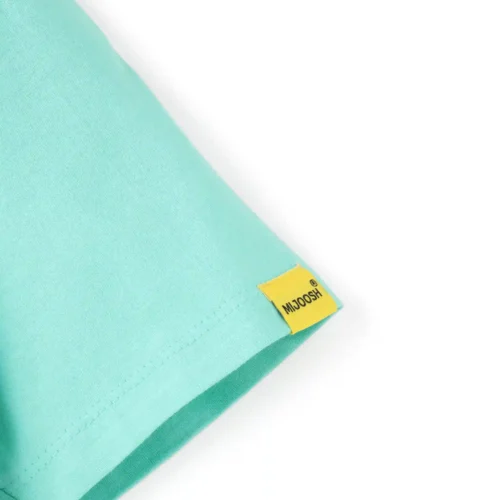 Boys Cotton T-Shirt | Wild Mud Race | Biscay Green | 7-14Y