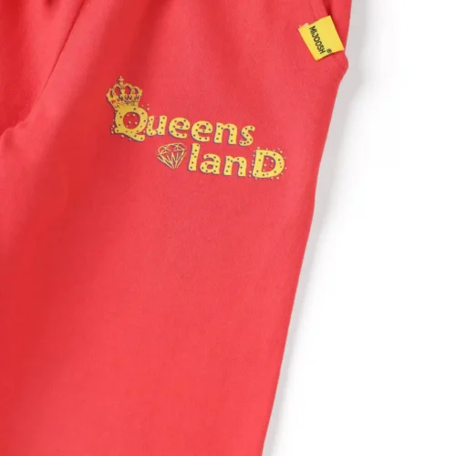 Girls Cotton Capri Pants | Red | 7-14Y