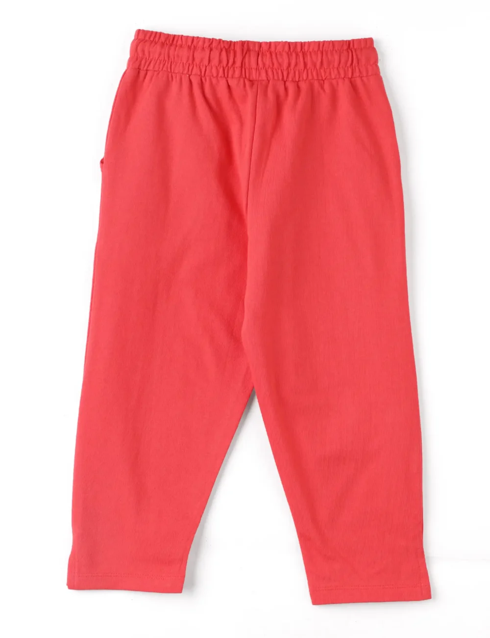 Girls Cotton Capri Pants | Red | 7-14Y