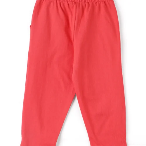 Girls Cotton Capri Pants | Red | 7-14Y