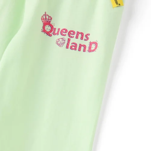 Girls Cotton Capri Pants | Green Queens | 7-14Y