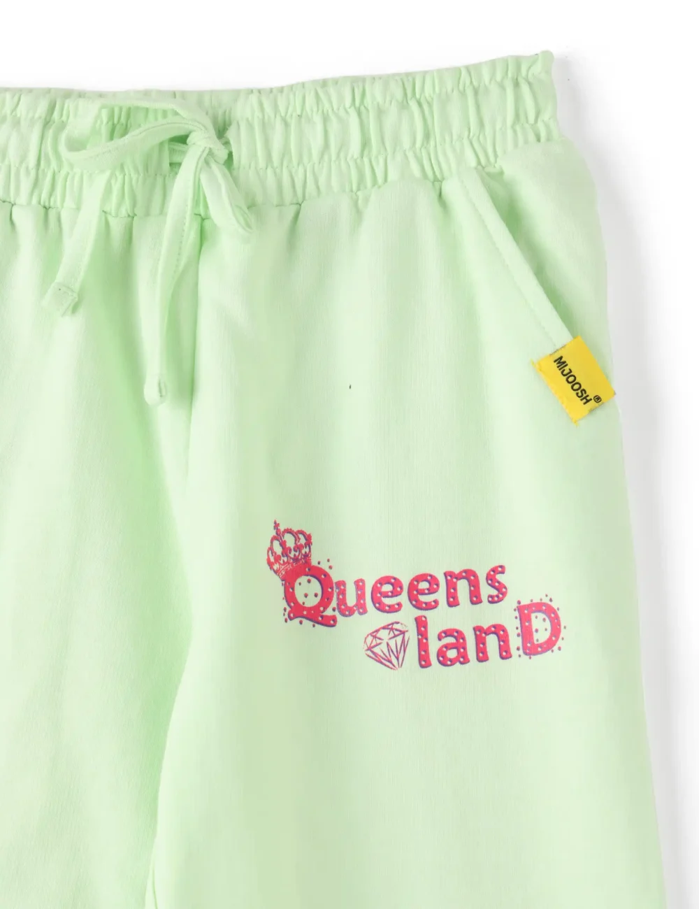 Girls Cotton Capri Pants | Green Queens | 7-14Y