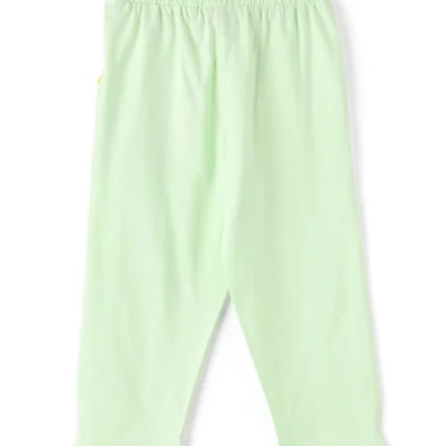 Girls Cotton Capri Pants | Green Queens | 7-14Y