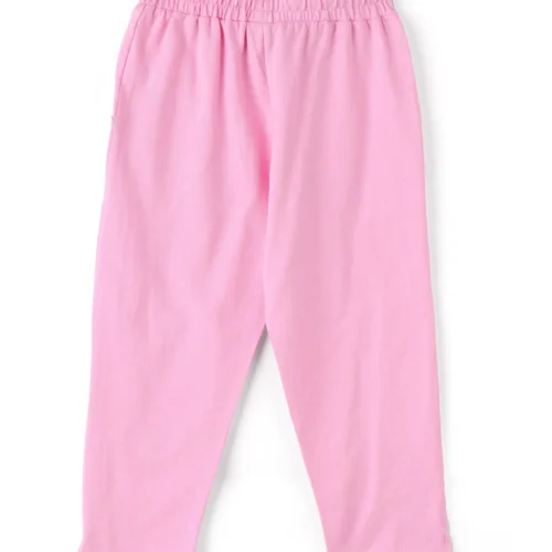 Girls Cotton Capri Pants | Pink | 7-14Y