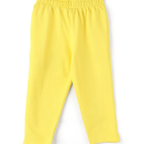 Girls Cotton Capri Pants | Yellow Miami | 7-14Y